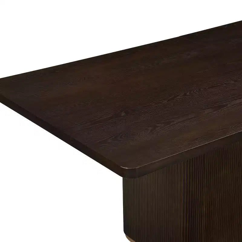 Christopher Knight Home Lindiwe, set da pranzo moderno da 7 pezzi in legno di Hevea con rivestimento in lino e tavolo rettangolare