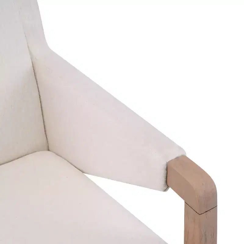 Christopher Knight Home Lindiwe, set da pranzo moderno da 7 pezzi in legno di Hevea con rivestimento in lino e tavolo rettangolare