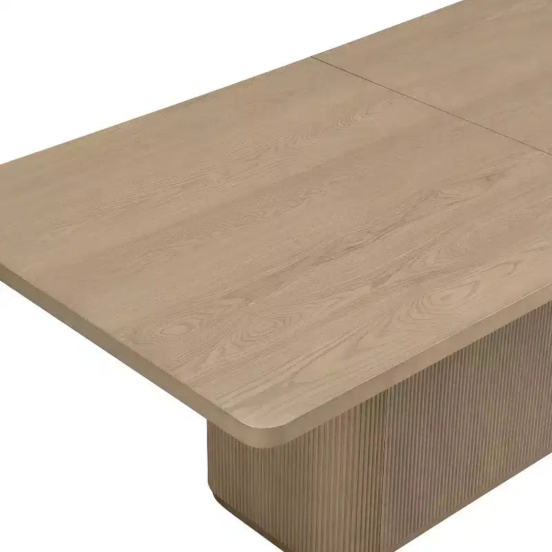 Christopher Knight Home Lindiwe, set da pranzo moderno da 7 pezzi in legno di Hevea con rivestimento in lino e tavolo rettangolare