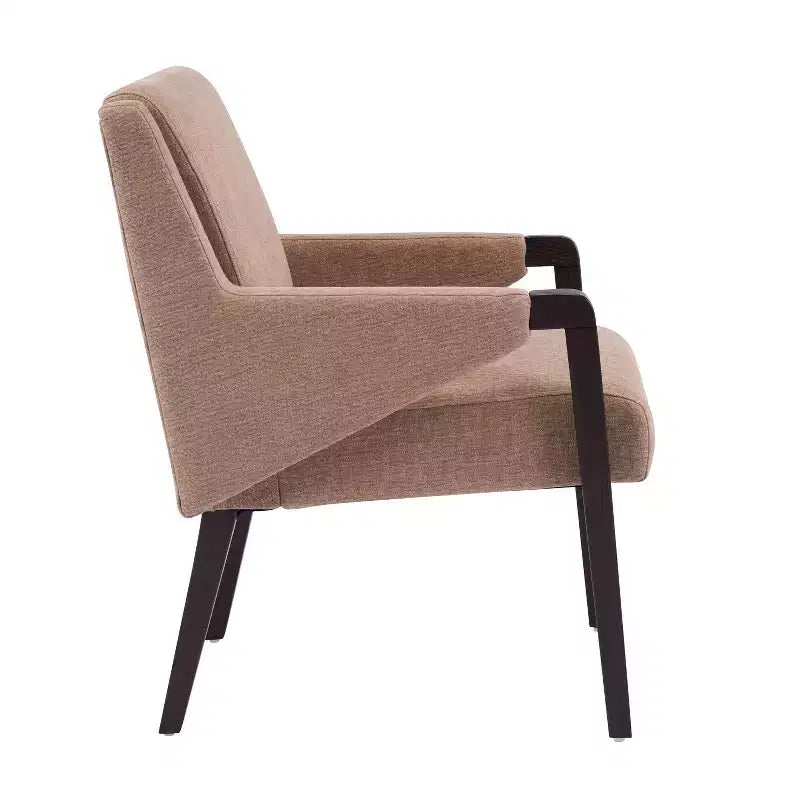 Set da pranzo moderno Christopher Knight Home Harish in 7 pezzi, con tavolo rettangolare e sedie imbottite in lino e legno di gomma