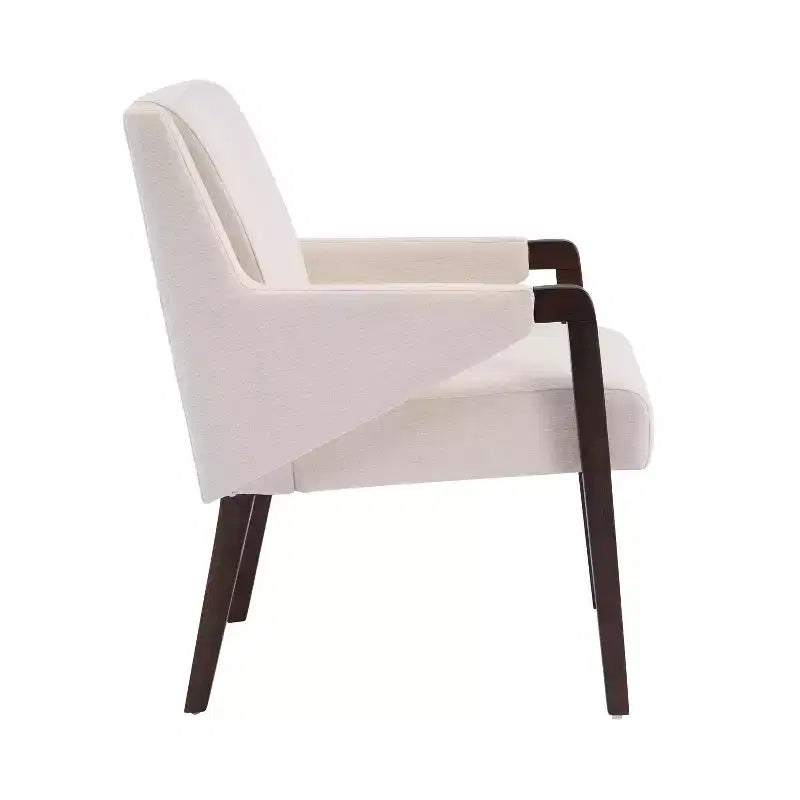 Set da pranzo moderno Christopher Knight Home Harish in 7 pezzi, con tavolo rettangolare e sedie imbottite in lino e legno di gomma