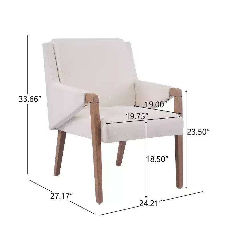 Set da pranzo moderno Christopher Knight Home Harish in 7 pezzi, con tavolo rettangolare e sedie imbottite in lino e legno di gomma