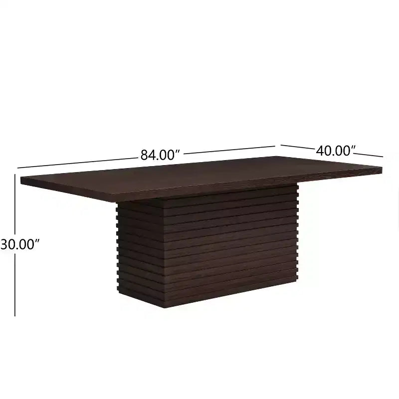 Christopher Knight Home Selena, set da pranzo di 7 pezzi moderno di metà secolo con sedie imbottite e tavolo rettangolare