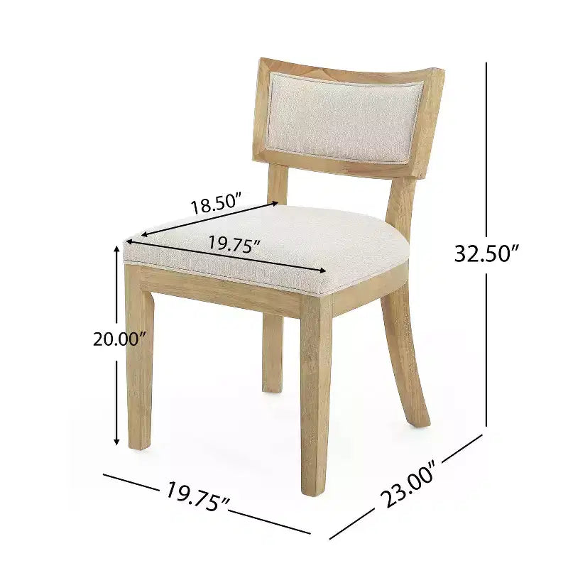Set da pranzo Christopher Knight Home Charles da 7 pezzi, tavolo allungabile in legno rustico con sedie imbottite, colore naturale/beige