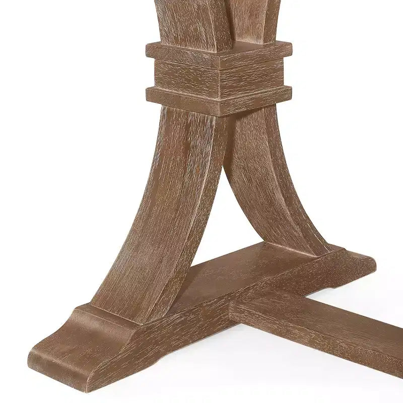 Set da pranzo Christopher Knight Home Charles da 7 pezzi, tavolo allungabile in legno rustico con sedie imbottite, colore naturale/beige