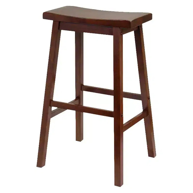 Set pranzo 3 pezzi Parkland ad altezza bancone con 2 sgabelli legno/noce antico - Winsome