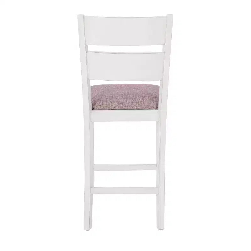 Powell set da pranzo rettangolare a 6 pezzi Bruner altezza bancone Bianco
