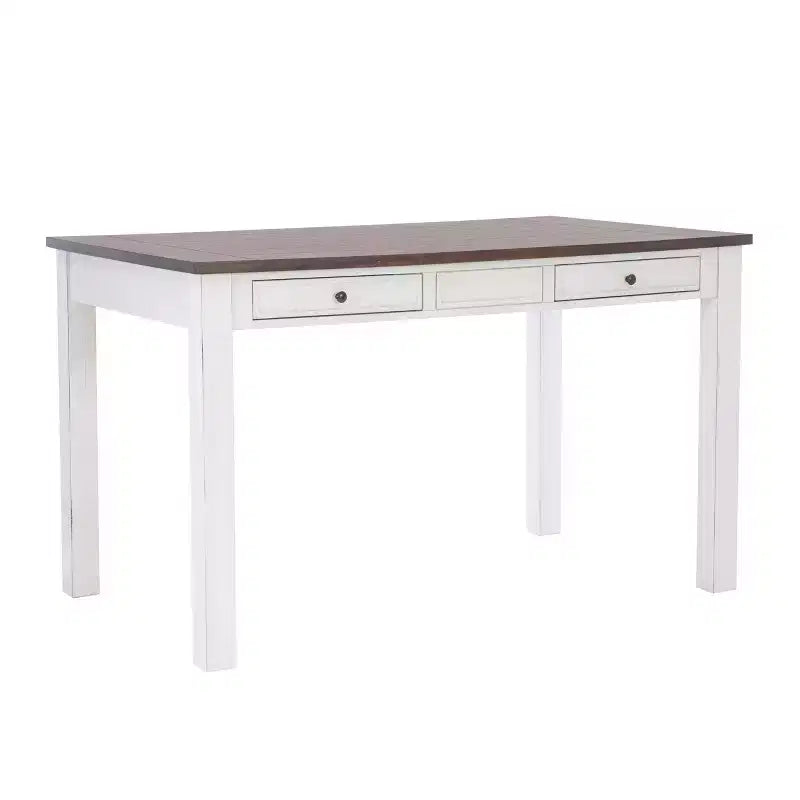 Powell set da pranzo rettangolare a 6 pezzi Bruner altezza bancone Bianco