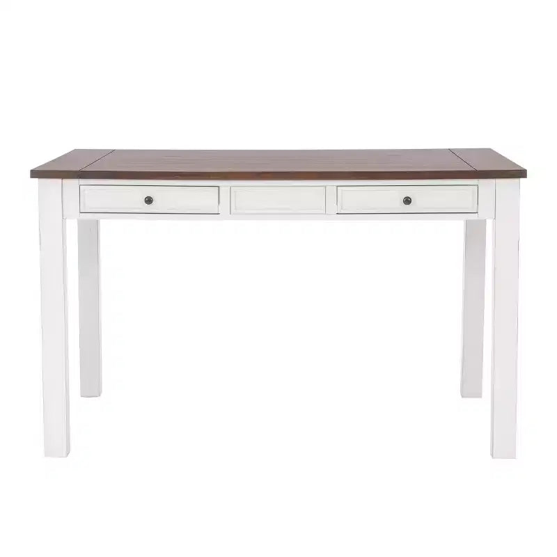 Powell set da pranzo rettangolare a 6 pezzi Bruner altezza bancone Bianco