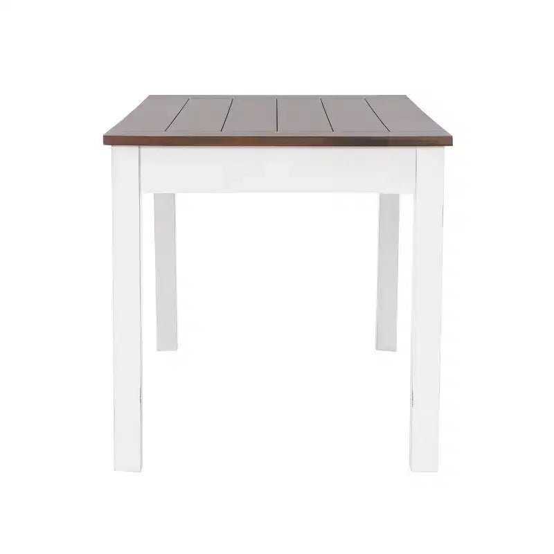 Powell set da pranzo rettangolare a 6 pezzi Bruner altezza bancone Bianco