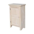 36" Single Jelly Cabinet Unfinished - International Concepts: Solid Wood, 2 Shelves, Rubberwood