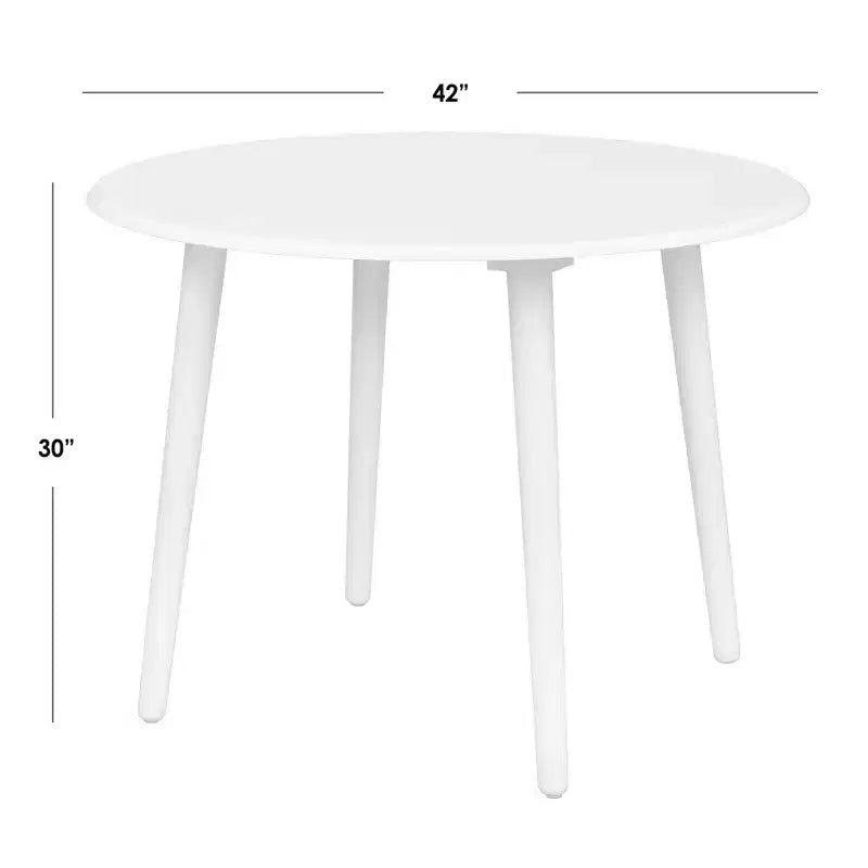 Buylateral Set da pranzo rotondo Florence Farmhouse da 42" a 3 pezzi con sedie in legno massello nero