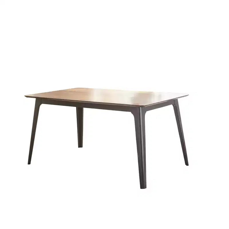 Lifestorey Set da Pranzo Rettangolare Moderno di Metà Secolo Rory 5 pezzi Noce/Nero/Verde: 4 sedie imbottite