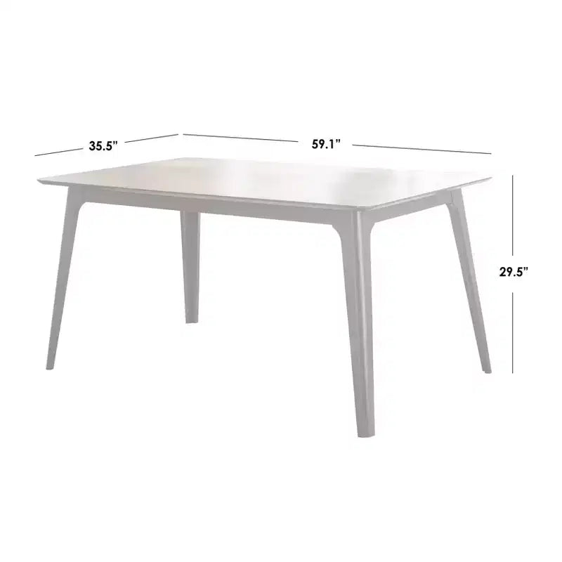 Lifestorey Set da Pranzo Rettangolare Moderno di Metà Secolo Rory 5 pezzi Noce/Nero/Verde: 4 sedie imbottite