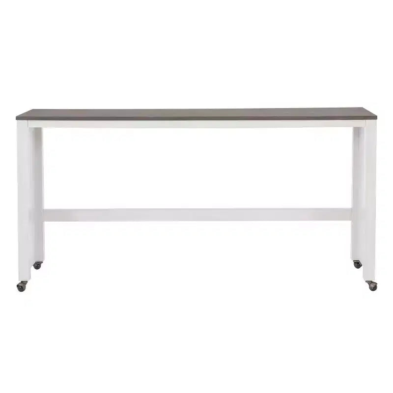 Powell Adams Set da Pranzo Consolle Pieghevole in Legno Massello con 3 Sgabelli Imbottiti con Seduta Beige Bianco: Tavolo Rettangolare, Nido, Non Allungabile