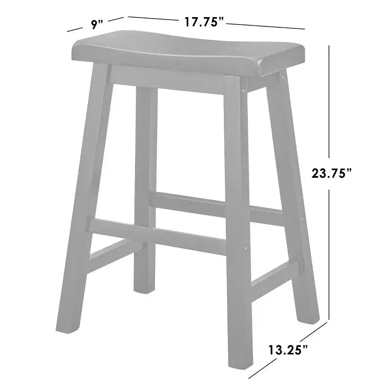 Buylateral Set da pranzo quadrato Belfast a 5 pezzi ad altezza bancone con 4 sgabelli a sella neri