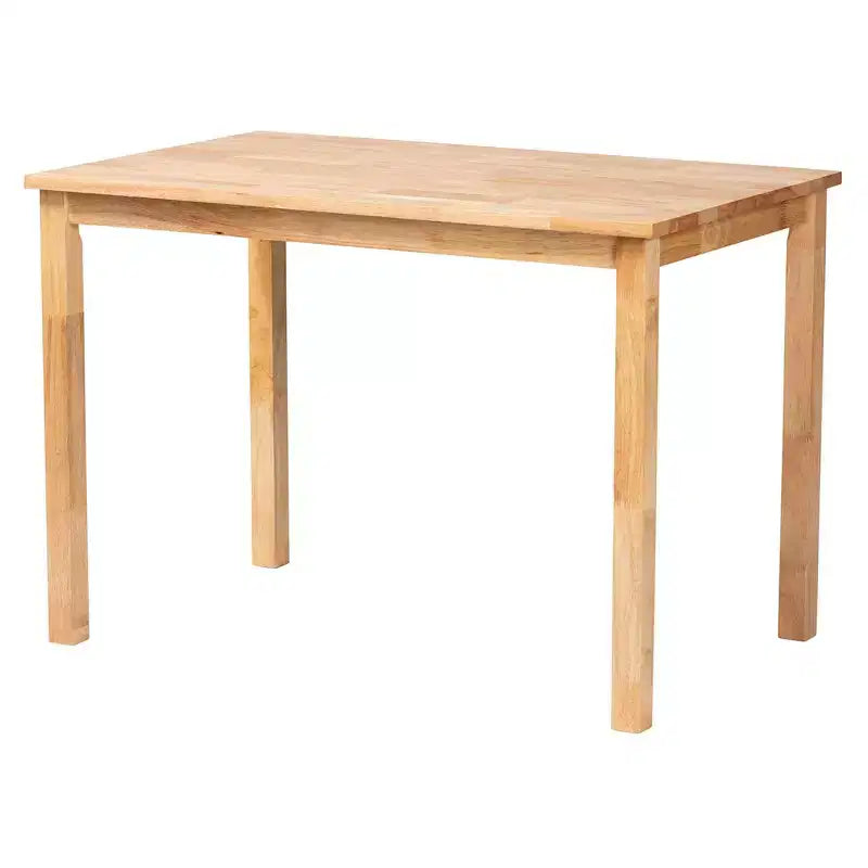 bali & pari Set angolo pranzo 4 pezzi Aina in Rattan Bianco/Miele Chiaro/Marrone Quercia: Stile Bohemien, Sedile Imbottito, Struttura in Legno di Gomma