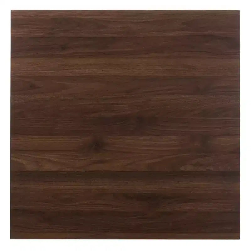 Set da pranzo 5 pezzi Lovy moderno e contemporaneo con finitura noce marrone scuro - Baxton Studio