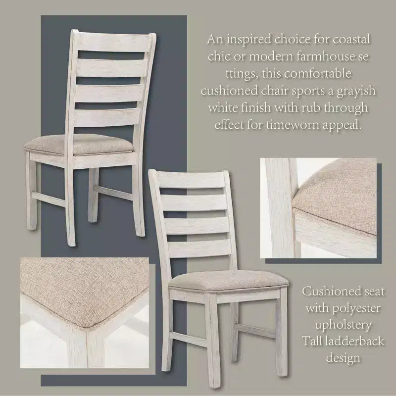 Signature Design by Ashley Set di 7 Skempton Set da Pranzo Tavolo Marrone Chiaro: Moderno Rettangolare 6 Posti Fisso