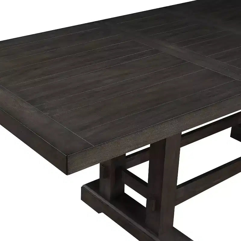 Set da pranzo da 7 pezzi Napa altezza bancone Dusky Cedar - Steve Silver Co.: Estendibile, stile rustico, 8-10 posti a sedere