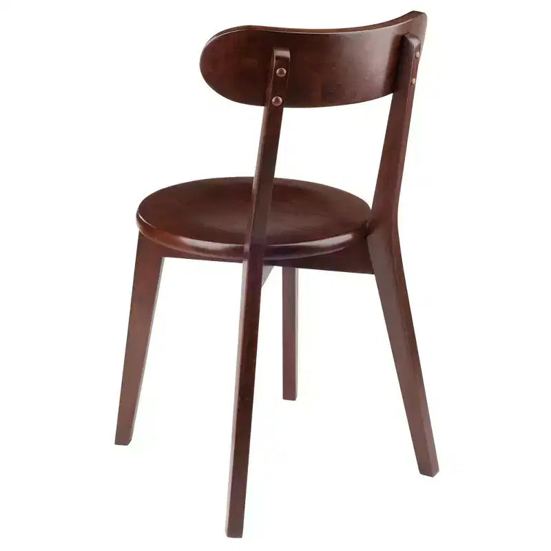 Set da pranzo Pauline 3 pz Noce - Winsome: Legno massello, Tavolo quadrato, 2 sedie