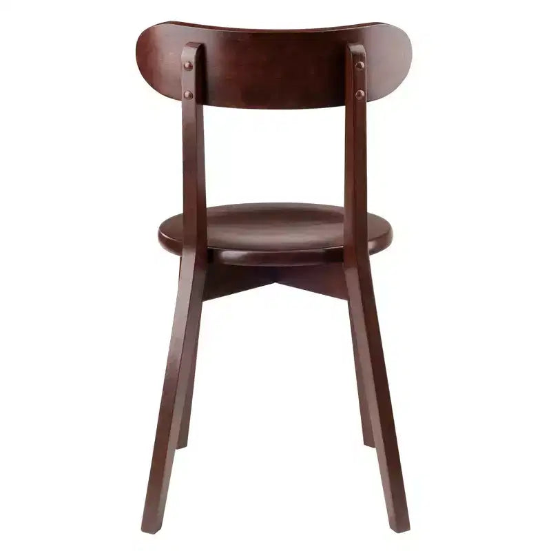Set da pranzo Pauline 3 pz Noce - Winsome: Legno massello, Tavolo quadrato, 2 sedie