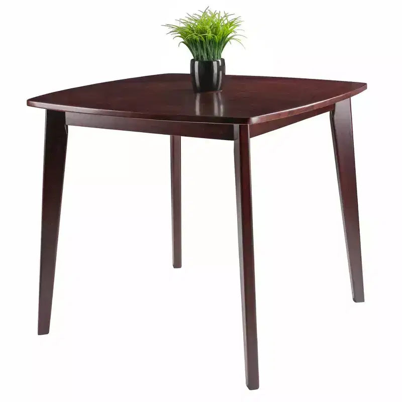 Set da pranzo Pauline 3 pz Noce - Winsome: Legno massello, Tavolo quadrato, 2 sedie