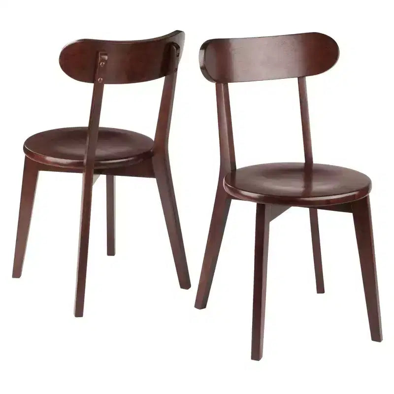 Set da pranzo Pauline 3 pz Noce - Winsome: Legno massello, Tavolo quadrato, 2 sedie