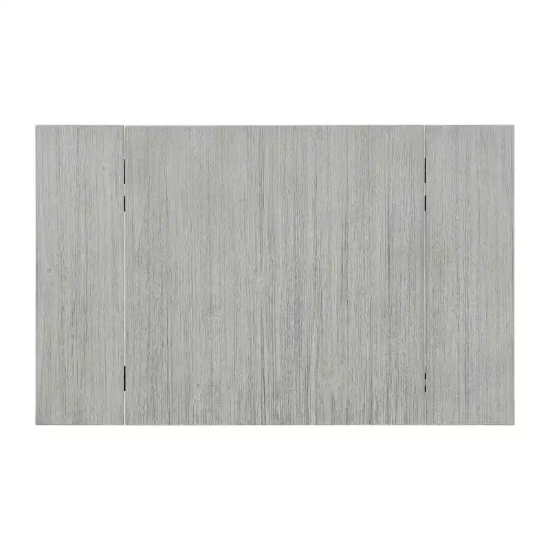 Set tavolo da pranzo 3 pz Picket House Furnishings Tuttle con piano a ribalta allungabile e 2 sedie Grigio/Nero: Forma rettangolare moderna, Sedie imbottite