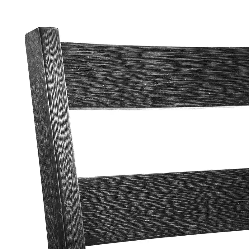 Set tavolo da pranzo 3 pz Picket House Furnishings Tuttle con piano a ribalta allungabile e 2 sedie Grigio/Nero: Forma rettangolare moderna, Sedie imbottite