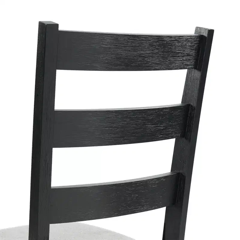 Set tavolo da pranzo 3 pz Picket House Furnishings Tuttle con piano a ribalta allungabile e 2 sedie Grigio/Nero: Forma rettangolare moderna, Sedie imbottite