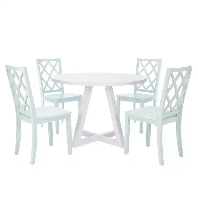 Powell 5pc Shelby Round Dining Set Mint