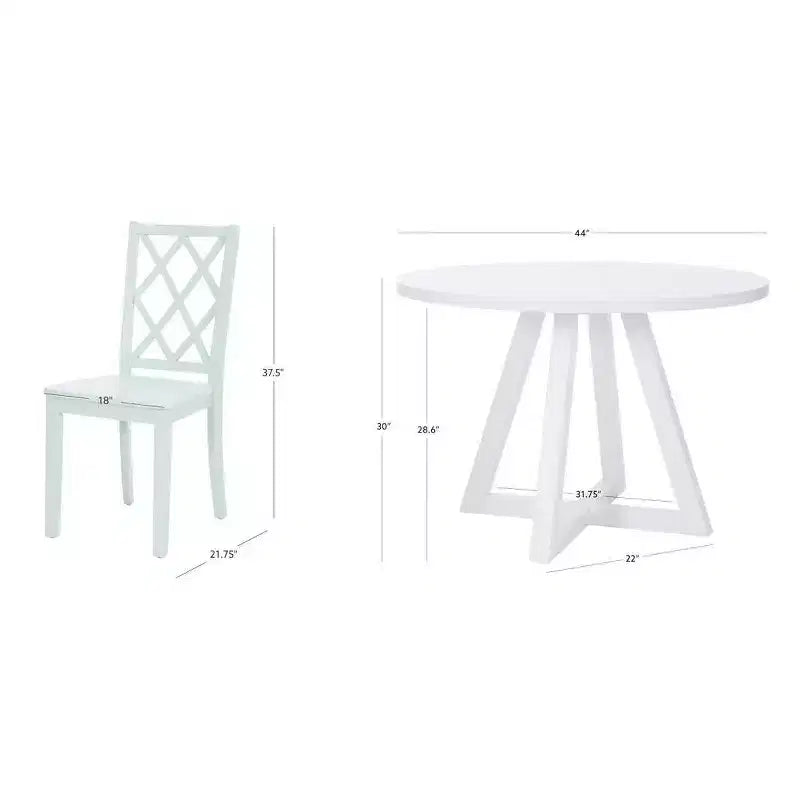 Powell 5 pezzi Shelby Set da pranzo rotondo Menta