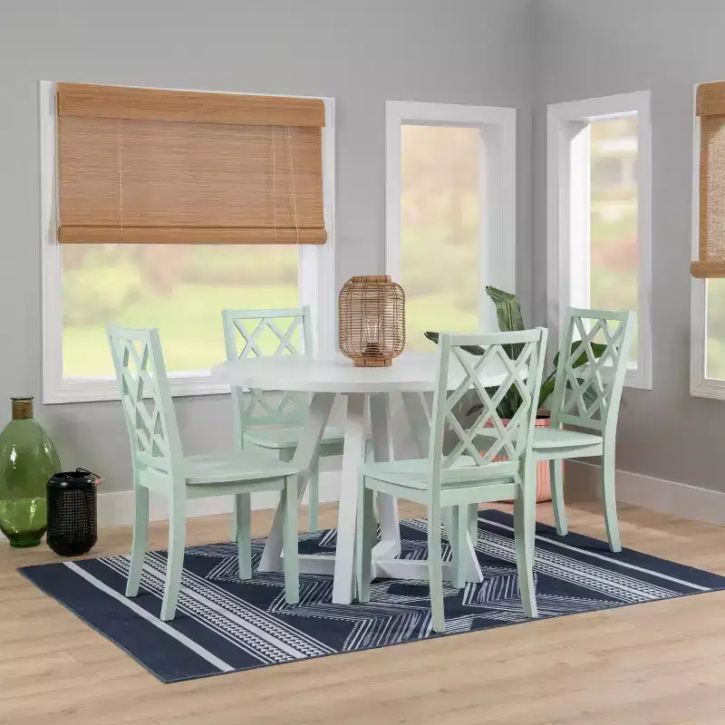 Powell 5 pezzi Shelby Set da pranzo rotondo Menta