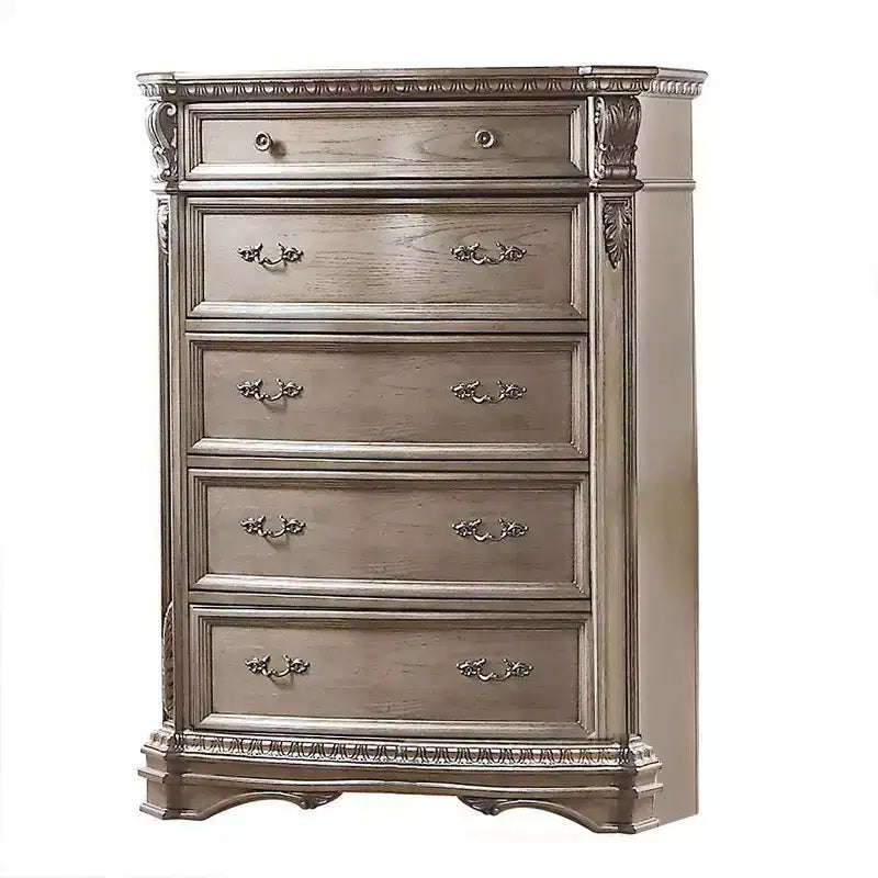 Cassettiera Northville 42" Argento Antico - : 5 cassetti in legno, guide in metallo, nessun assemblaggio richiesto