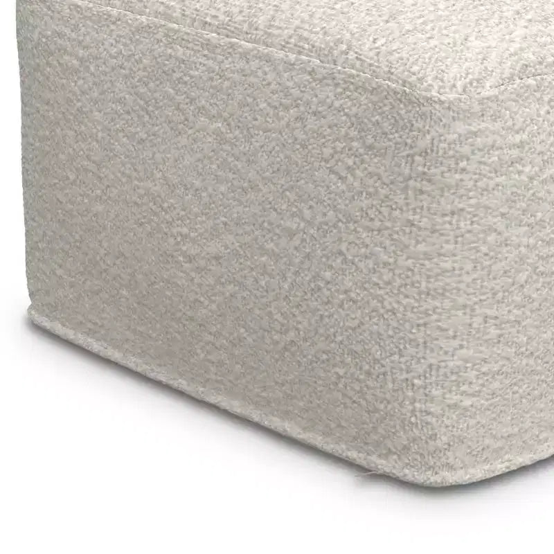 Pouf quadrato Lyanna avorio