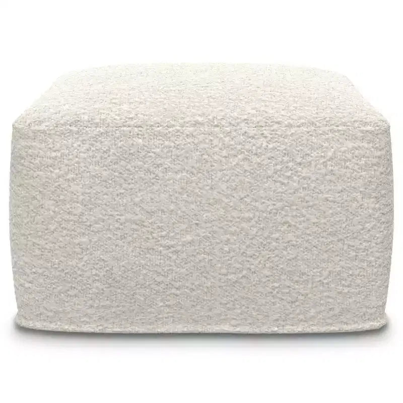 Pouf quadrato Lyanna avorio