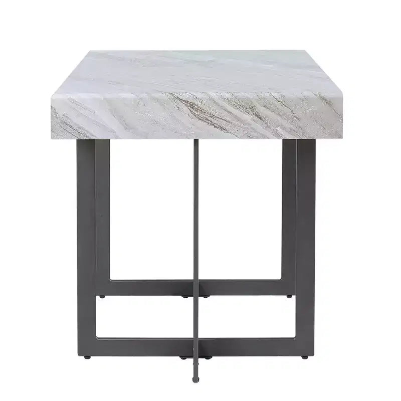 Set da 3 tavolini da caffè contemporanei Rohde con cassetti grigio/metallo color gomma -