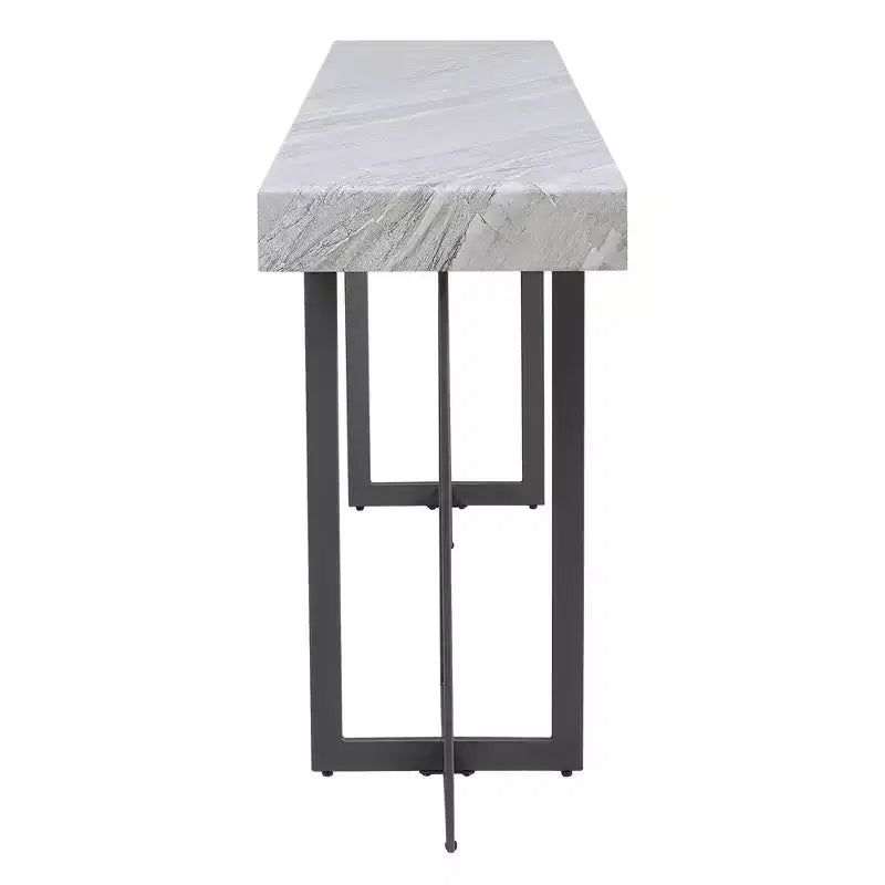 Set da 3 tavolini da caffè contemporanei Rohde con cassetti grigio/metallo color gomma -