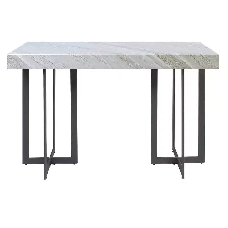 Set da 3 tavolini da caffè contemporanei Rohde con cassetti grigio/metallo color gomma -