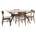 5pc 60 Lucious Curved Leg Dining Set - Christopher Knight Home