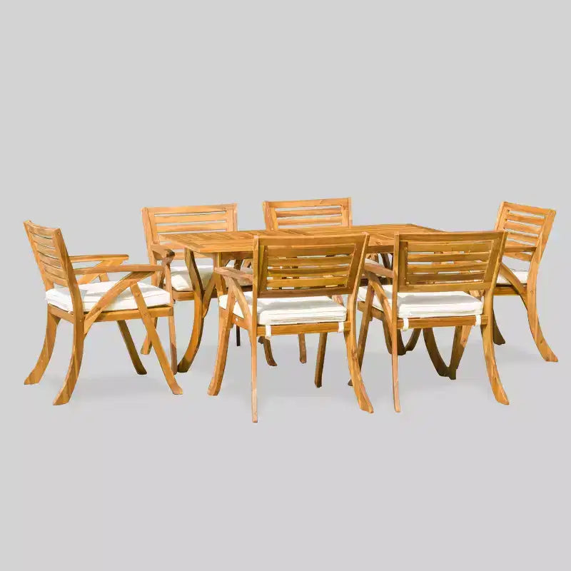 Set da Pranzo Hermosa 7 pezzi in Acacia - Christopher Knight Home