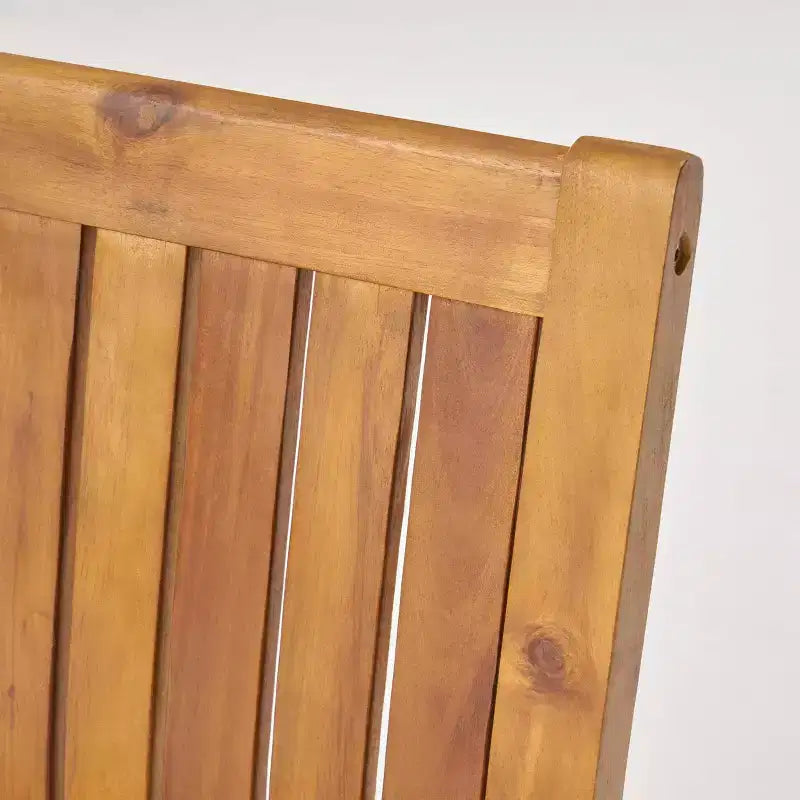 Set da pranzo con fioriera Huckleberry 7 pezzi in legno di acacia e ferro