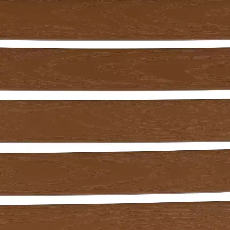 Set da pranzo Flash Furniture Lark da esterno per patio con tavolo da bistrò, 4 sedie e doghe in finto teak in polietilene