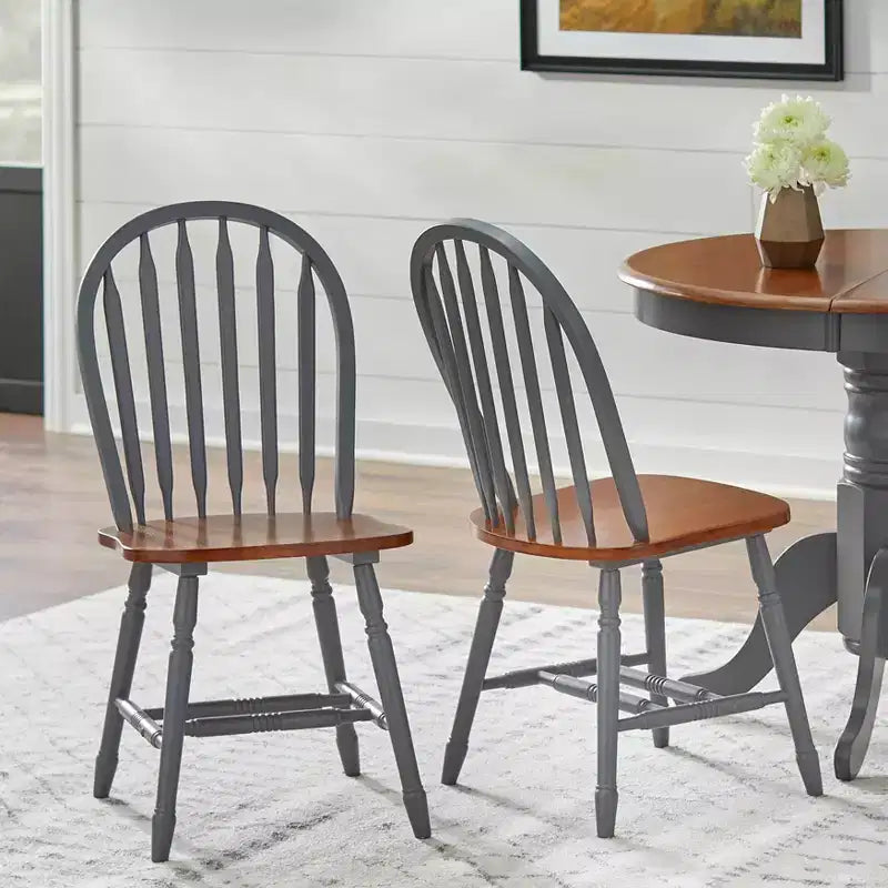 Set tavolo da pranzo allungabile Buylateral 7 pezzi in legno massello Lancaster Farmhouse