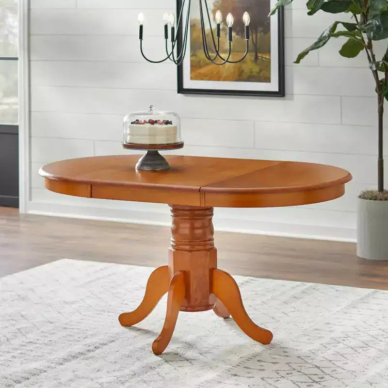 Set tavolo da pranzo allungabile Buylateral 7 pezzi in legno massello Lancaster Farmhouse