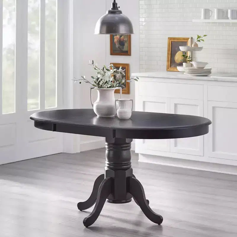 Set tavolo da pranzo allungabile Buylateral 7 pezzi in legno massello Lancaster Farmhouse