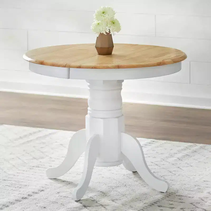 Set tavolo da pranzo allungabile Buylateral 7 pezzi in legno massello Lancaster Farmhouse