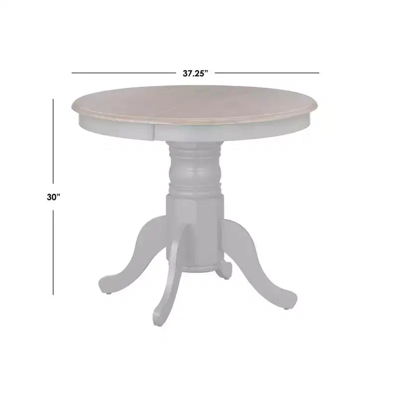 Set tavolo da pranzo allungabile Buylateral 7 pezzi in legno massello Lancaster Farmhouse