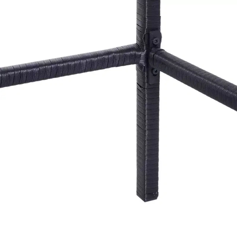 Outsunny Set Bar 3 Pezzi in Rattan con Tavolo con Piano in Vetro, 2 Sgabelli da Bar per Esterni, Patio, Giardino, Piscina, Cortile